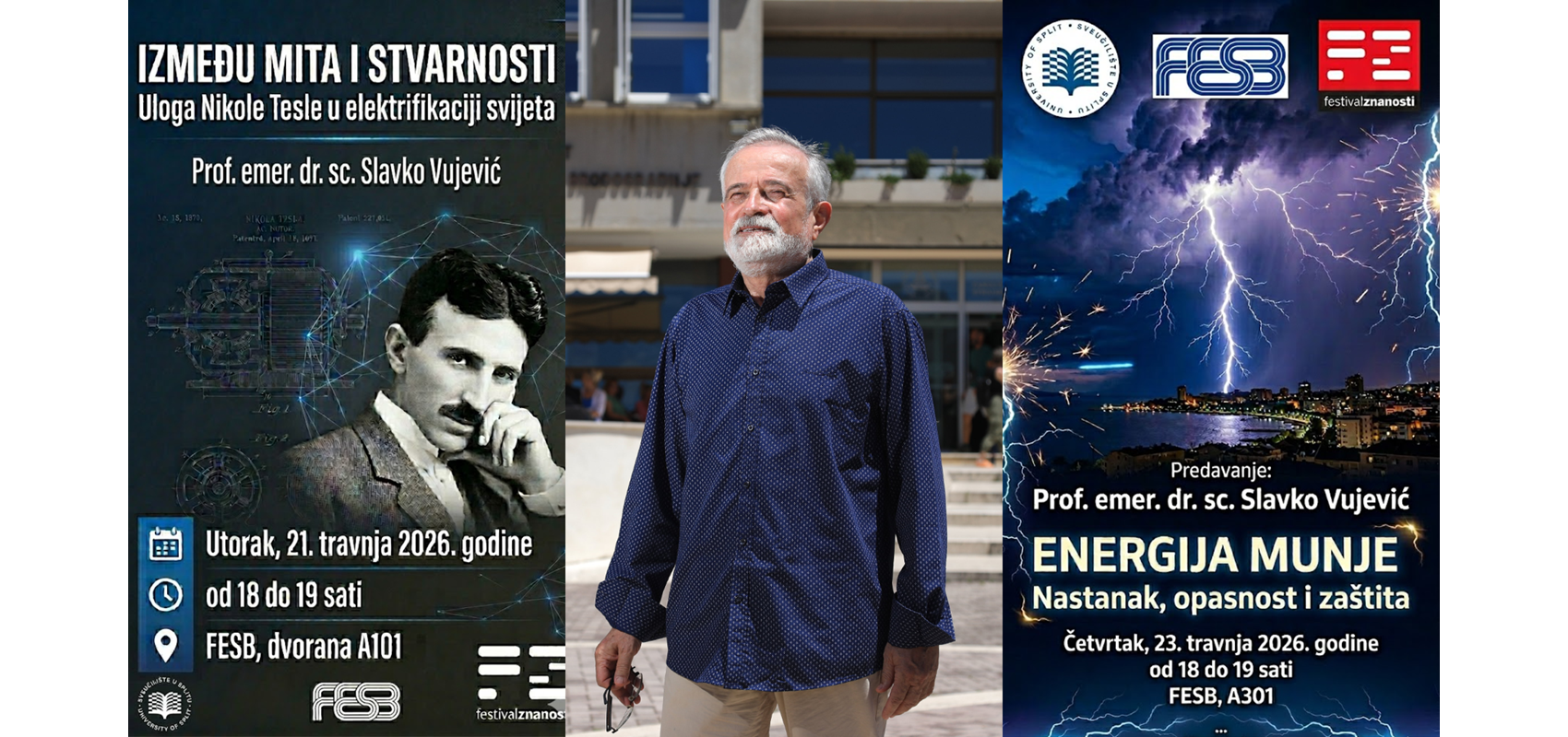Professor emeritus Slavko Vujević održat će dva predavanja na Festivalu znanosti